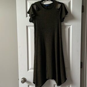 Apt. 9 Green Cold Shoulder Midi Dress